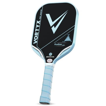 Vortyx Pickleball Paddle, Next-Gen Thermoformed Unibody, Raw Toray T700 Carbon Fiber Friction Surface, 16mm FluxCore (4th Gen Core), USA Pickleball Approved (USAPA), Professional Performance