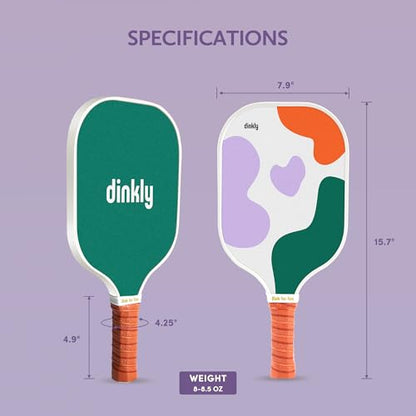 Pickleball Paddles Set of 2/4- USAPA Approved Graphite/Fiberglass Pickleball Racket, 2 Pickleball Rackets, 4 Balls and 1 Portable Carry Bag, Aesthetic Pickle Ball Set for Men Women Beginners - color: 2 Color Clouds | Dark Green | Graphite