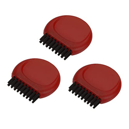 MECCANIXITY Mini Golf Club Brush Pocket Dust Groove Cleaner - color: Red