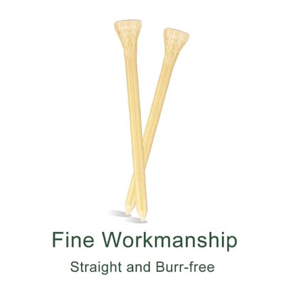 110 Pcs Bamboo Golf Tees 3 1/4 Inch, Friendly Biodegradable, Long and Tall Golf tees, More Durable and Stable, Ideal for Beginner