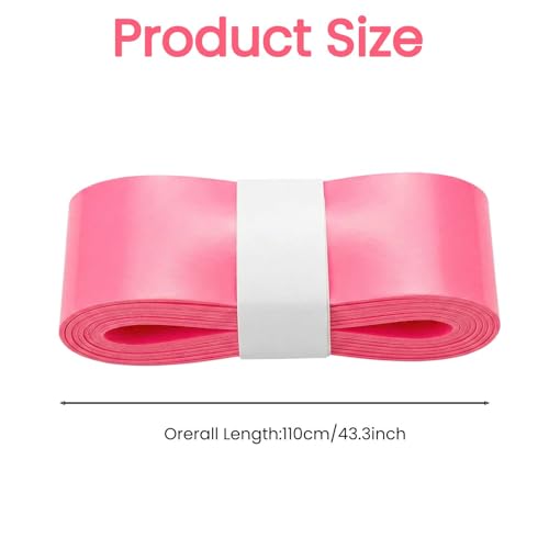 12 PCS Tennis Racquet Grip Tape, Overgrip for Tennis Racket Badminton Squash Pickleball, Non Slip Sweat Absorbing Replacement Grip Wrap, Comfortable Anti Shock Feel, Easy Install - color: Pink