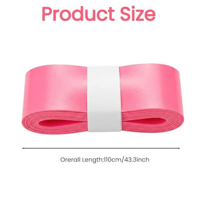 12 PCS Tennis Racquet Grip Tape, Overgrip for Tennis Racket Badminton Squash Pickleball, Non Slip Sweat Absorbing Replacement Grip Wrap, Comfortable Anti Shock Feel, Easy Install - color: Pink