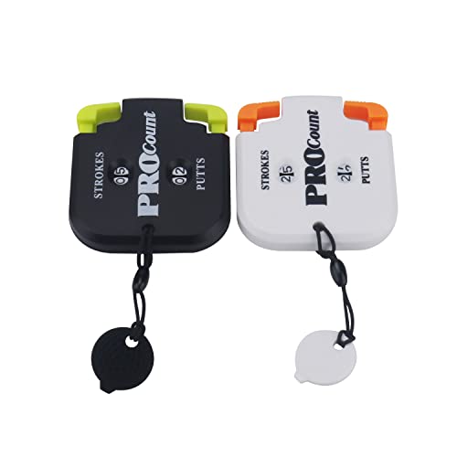 Mini Golf Score Counter Scorekeeper Up to 99 Shots Score with Reset Clip (Pack of 2) - color: Color 2