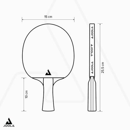 JOOLA Infinity Carbon Professional Ping Pong Paddles - Ergonomic Comfort Grip - ITTF Approved Rubbers - Professional Ping Pong Paddle for Advanced Control & Speed - Table Tennis Racket - color: Black