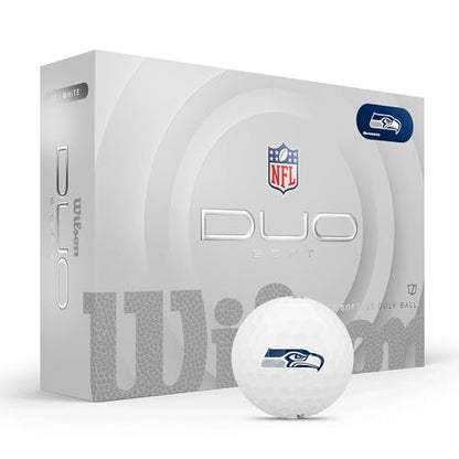 WILSON 2025 Duo Soft NFL Golf Ball - 12 Balls, White, Atlanta Falcons - color: Seattle Seahawks