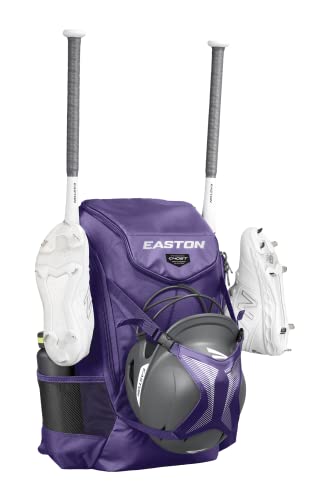 Easton | Ghost NX Backpack Equipment Bag | Adult | Fastpitch Softball | Team Logo Panel | Multiple Colors - color: Purple