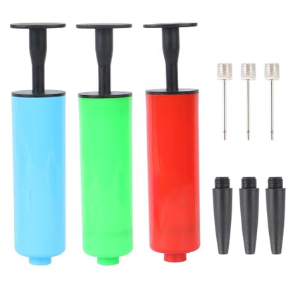 3 Pcs Hand Inflator Kits, XOOBIU Air Pump Ball Pump Sports Sphere Pumps with Needle, Nozzle, Perfect for Volleyball, Basketball, Football, Soccer, Water Polo, Inflatable Set