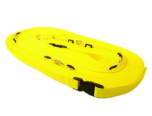 2" Pro Adjustable Boundary Lines with Hand Winders - color: YELLOW