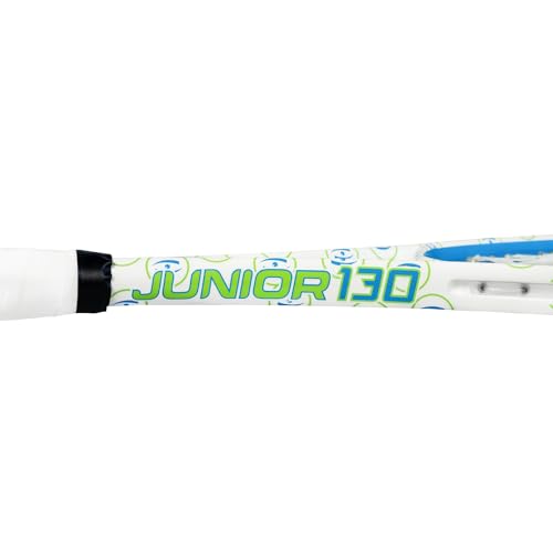 Harrow Junior Squash Racquet - color: White/Blue/Green