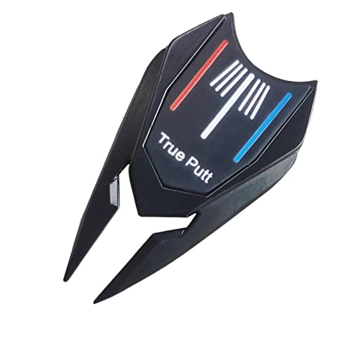 Colaxi Golf Fork Golf Ball Marker Alignment Tool Golf Equipment Multi-Functional Putt Parter Golf Cleaner for Pitch Mark Repair - color: Black