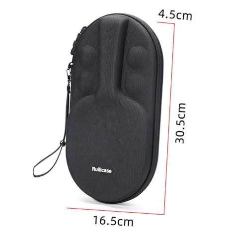 Table Tennis Equipment Carrying Case for Ping Pong Paddles/Table Tennis Paddles, Fits for 2 Paddles and 4 Balls, Black