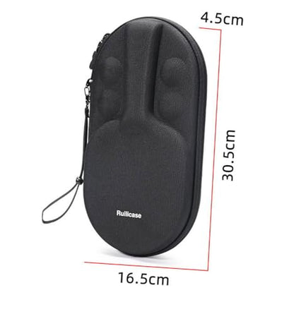 Table Tennis Equipment Carrying Case for Ping Pong Paddles/Table Tennis Paddles, Fits for 2 Paddles and 4 Balls, Black