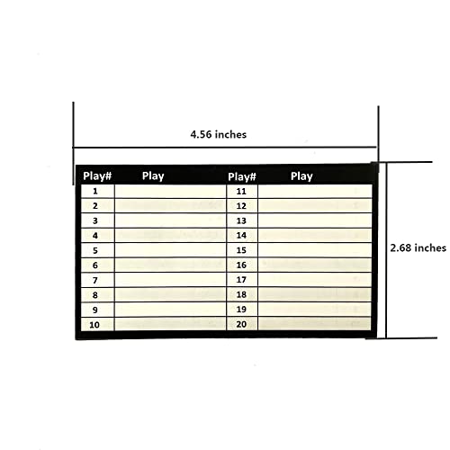 Play Wristband Inserts Play Cards Sheets - size: Adult Size