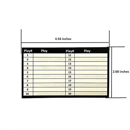 Play Wristband Inserts Play Cards Sheets - size: Adult Size