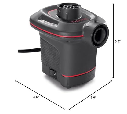 INTEX QuickFill Electric Air Pump: Inflates and Deflates Air Mattresses, Inflatable Kayaks, Boats, Toys - size: 23.0CFM, style: Car Plug - 12v Dc