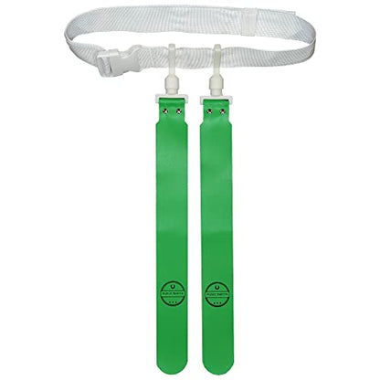 Flag Football Belt - 2 Flags - Single - color: Green