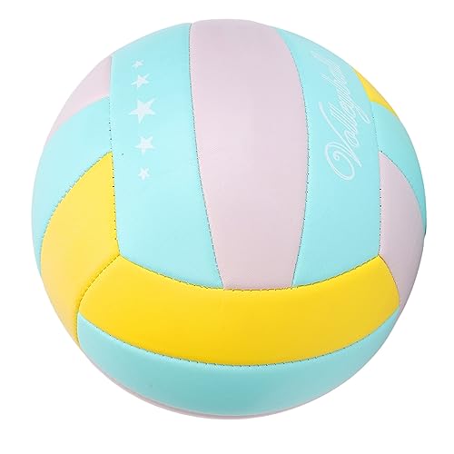 SUNGOOYUE Size 5 Volleyball, Soft High Elasticity PVC Indoor Outdoor Training Ball with Special Air Nozzle Design, for Gym Field Games and Recreational Activities