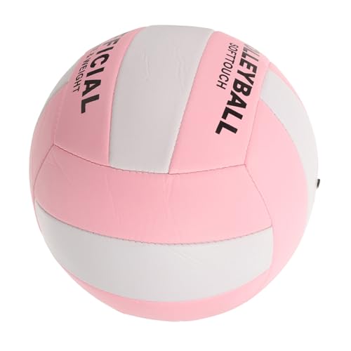 ibasenice Soft Indoor Volleyball Training Equipment, 5-Size Standard Soft Adult Volleyball with Anti-Burst Machine-Stitched Surface, Practice Sports Ball for Indoor and Outdoor Play