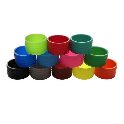 12 Colors Silicone Tennis Racket Handle Grip Ring