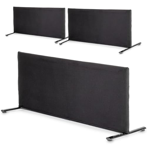 GoSports Pickleball Ball Barrier 3 Pack - Choose Brandable or Pre-Branded - Court Dividers for Pickleball Courts - style: Black
