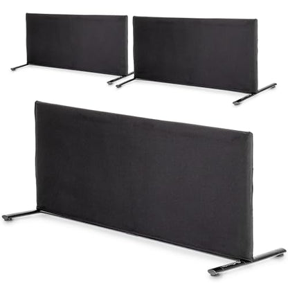 GoSports Pickleball Ball Barrier 3 Pack - Choose Brandable or Pre-Branded - Court Dividers for Pickleball Courts - style: Black