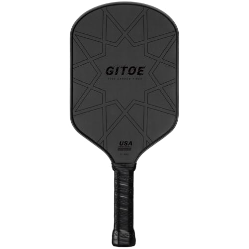 G-Pro Pickleball Paddle – 16MM Raw Carbon Fiber T700 Pickleball Paddle with High Spin, Control & Power – 2025 USAPA Approved for ‎Professional Players