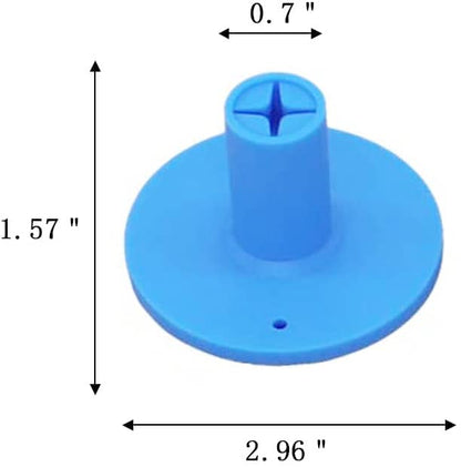 Golf Rubber Tee Holder Set for Golf Driving Range Tee Practice Tool Pack of 5 - color: Blue