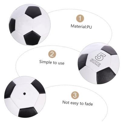 Toddmomy Size 5 Training Soccer Ball, Pu Machine Stitched, Outdoor Youth Football for Boys and Teens, Durable Practice Game Ball