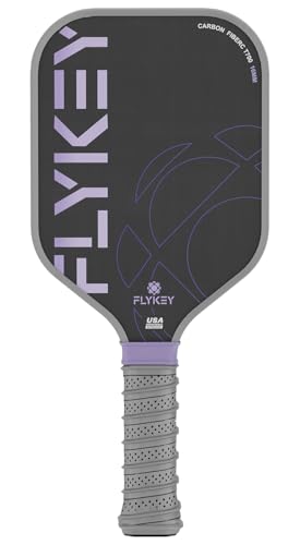 FLYKEY Pickleball Paddles, T700 Carbon Fiber Pickleball Paddle with a 16mm Shark Power Polymer Core, USAPA Approved Pickle Ball Paddle, Strong Spin and Power Surface,Strong Shock Absorption - color: T700-color02