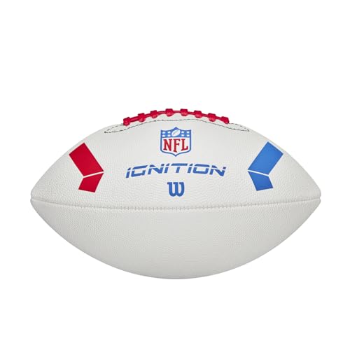 WILSON NFL Ignition Footballs - color: White, size: Junior - Ages 9-12, style: NFL Ignition