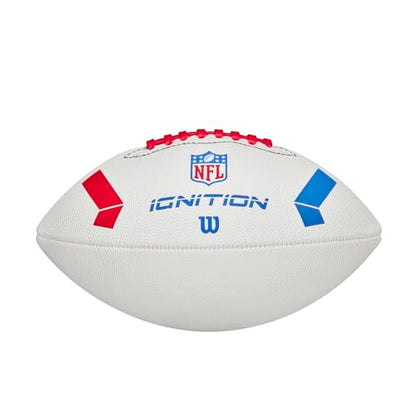 WILSON NFL Ignition Footballs - color: White, size: Junior - Ages 9-12, style: NFL Ignition