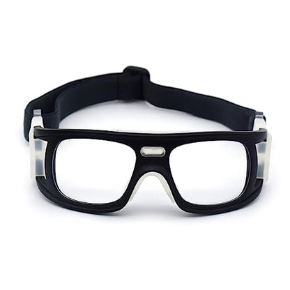 Sports Goggles Glasses for Men Women Racquetball Basketball Football Protective Glasses Shock Lens - color: Black