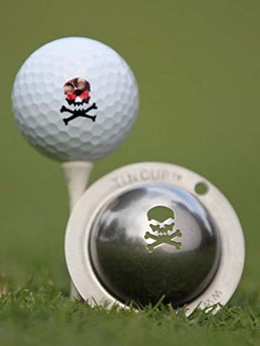 Tin Cup Golf Ball Marking Stencil - color: Jolly Roger