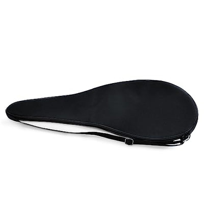 Tennis Bag Lightweight and Padded Tennis Rackets Cover with Adjustable Shoulder Strap - color: Black, size: 31"x11.4"