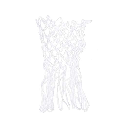 FAVOMOTO Basketball Net Replacement Braided Poly Basketball Net Basketball Training Net Basketball Hoop Accessories for Indoor Outdoor Red - color: White