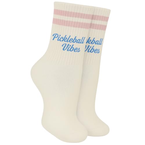 SOLE SQUAD Pickleball Socks for Women and Men – Great Pickleball Gifts and Accessories For Women - Pickleball Outfit - color: Pink Blue
