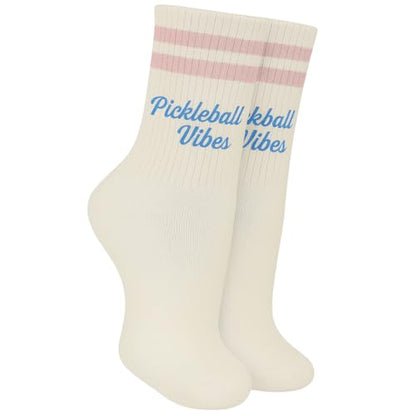SOLE SQUAD Pickleball Socks for Women and Men – Great Pickleball Gifts and Accessories For Women - Pickleball Outfit - color: Pink Blue