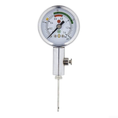 Sports Ball Pressure Gauge, Metal Air Pump with Accurate PSI Reading, Push-Button Release Valve for Football Basketball Volleyball Soccer, Tool for