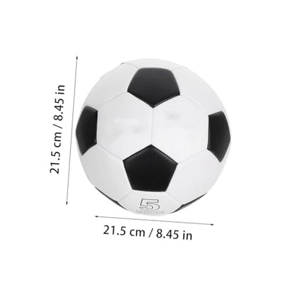 GLEAVI Soccer Ball Size 5 Pu Training Football Competition Ball Machine-Stitched Sturdy Outdoor for Boys Practice Recreation