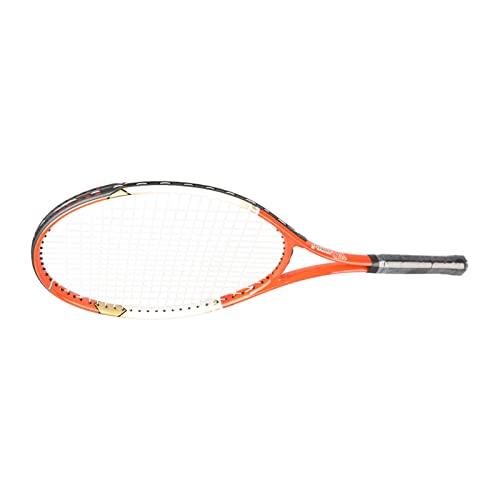 SUNGOOYUE Adult Tennis Racket, Aluminum Alloy Lightweight Racket with Triple Shock Absorption and Storage Bag, for Training and Recreational Use - color: Red