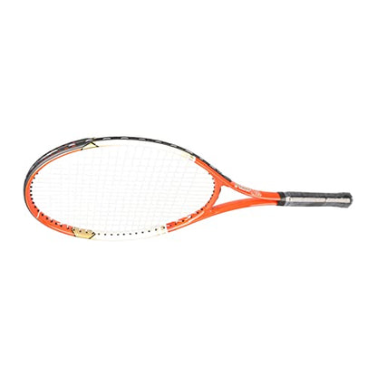 SUNGOOYUE Adult Tennis Racket, Aluminum Alloy Lightweight Racket with Triple Shock Absorption and Storage Bag, for Training and Recreational Use - color: Red