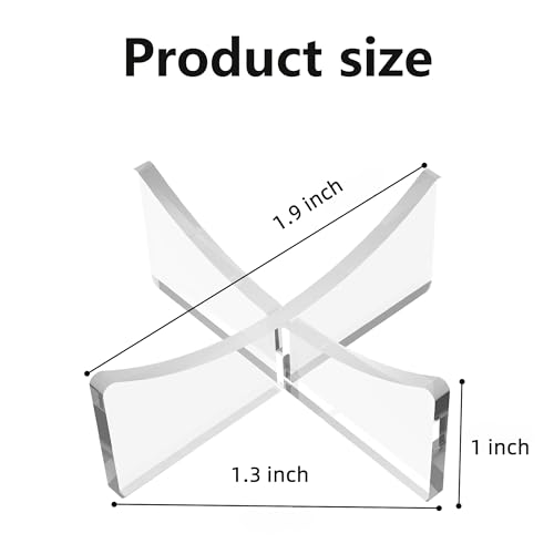 Ball Stand 4-Pack, Acrylic Display Stand for Softball, Baseball, Golf Ball and Field Hockey Ball, Ball Display Holder for Storage and Displaying - size: 1.97x1.1 inch