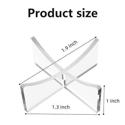 Ball Stand 4-Pack, Acrylic Display Stand for Softball, Baseball, Golf Ball and Field Hockey Ball, Ball Display Holder for Storage and Displaying - size: 1.97x1.1 inch