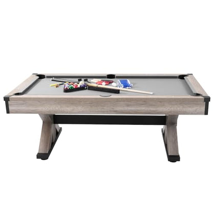VEVOR 7ft 3-in-1 Multi Game Table with Dining, Pool, and Tennis Table, for Family Game Room Adults, Includes Full Set of Accessories, - style: Accessories