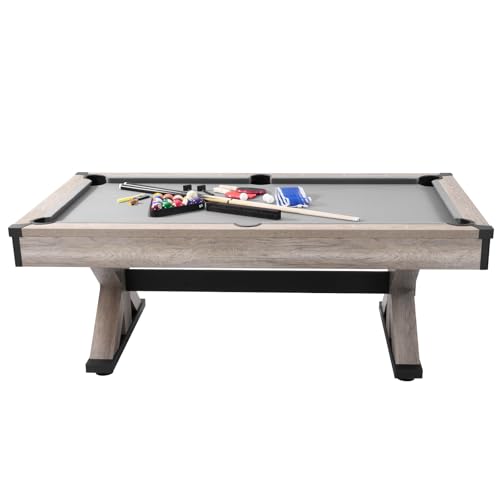 VEVOR 7ft 3-in-1 Multi Game Table with Dining, Pool, and Tennis Table, for Family Game Room Adults, Includes Full Set of Accessories, - style: Accessories