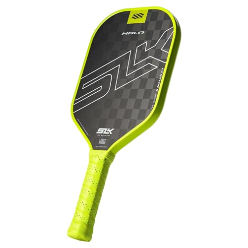 Selkirk Sport SLK Halo Raw Carbon Fiber Pickleball Paddle | Power, Pro and Control Pickleball Paddles | T700, 18K Ultraweave, Aramid Fiber LinkWeave | Designed & Controlled in USA