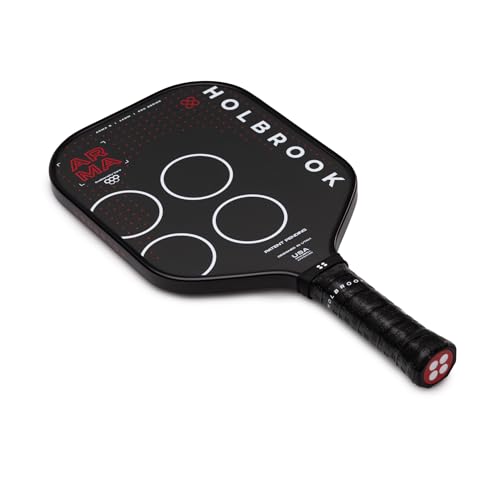 Holbrook ARMA Series Metallic Pickleball Paddle – Carbon Fiber Paddle with Dual-Density Core | USAPA Approved for Tournament Play | Control & Power - style: S