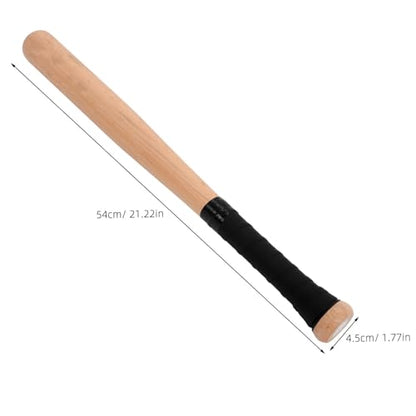 BESPORTBLE Solid Wood Baseball Bat 21 Inch Lightweight Handheld Training Stick for Youth and Adults Outdoor Baseball Practice Durable Beech Wood Construction