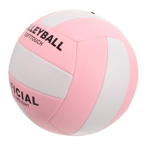SUPVOX Official Soft Volleyball PU Practice Ball for Indoor Sports Training Thick Material with Eye Catching Colors Standard Middle School Competition Inflatable Volleyball