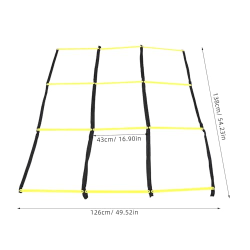 Toddmomy Training Ladder for Footwork: Nine-Square Agility Ladder Soccer and Football Training - Portable Rope Design for Speed and Agility Workouts